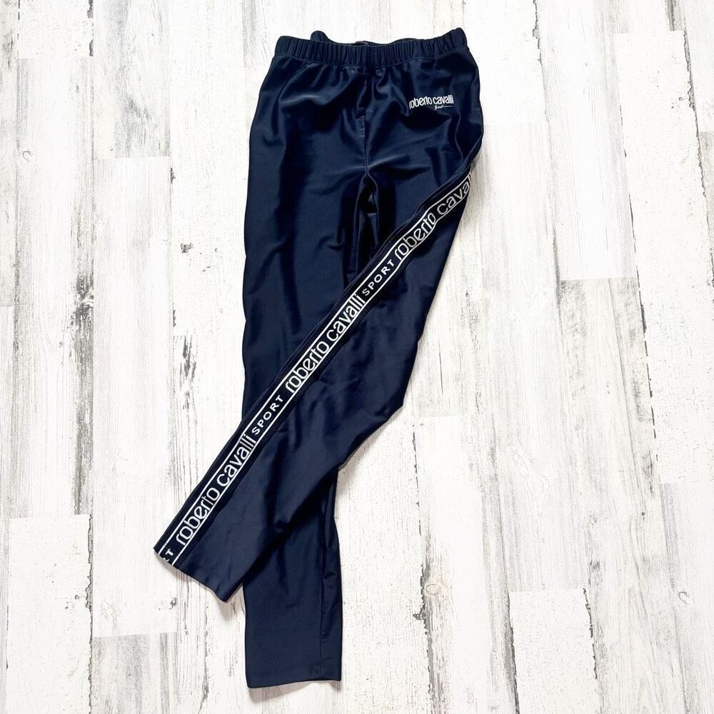 Roberto Cavalli Sport Logo-Tape Track Pant / Legging Size S